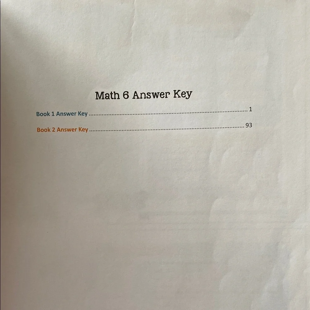 Simply Good and Beautiful Math 6 Answer Key - Picture 3 of 4
